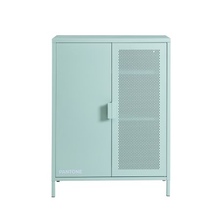 Buffet PANTONE métal vert menthe h100cm