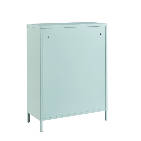 Buffet PANTONE métal vert menthe h100cm