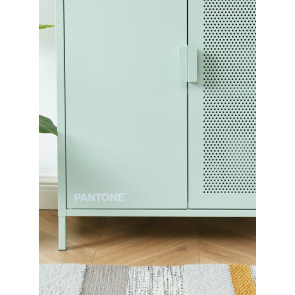 Buffet PANTONE métal vert menthe h100cm