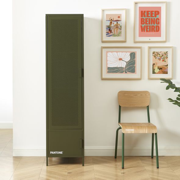 Vestiaire PANTONE métal vert olive h180cm