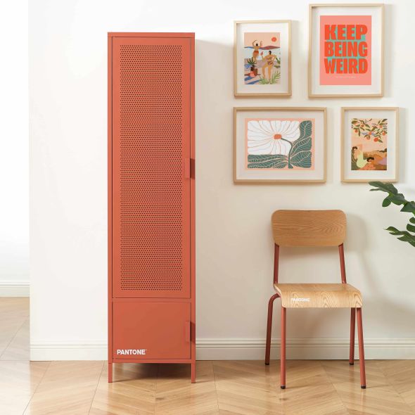 Vestiaire PANTONE métal terracotta h180cm