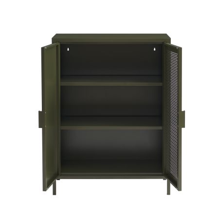 Buffet PANTONE métal vert olive h100cm