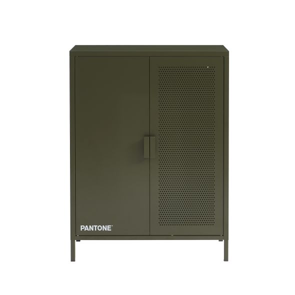 Buffet PANTONE métal vert olive h100cm