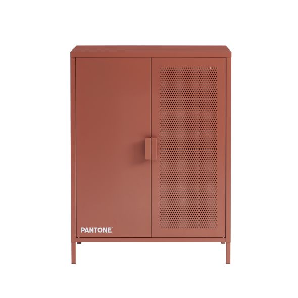 Buffet PANTONE métal terracotta h100cm