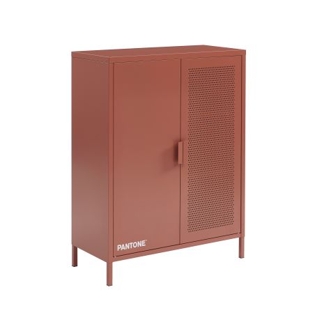 Buffet PANTONE métal terracotta h100cm