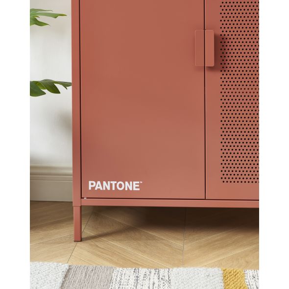 Buffet PANTONE métal terracotta h100cm