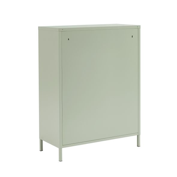 Buffet PANTONE métal vert amande h100cm