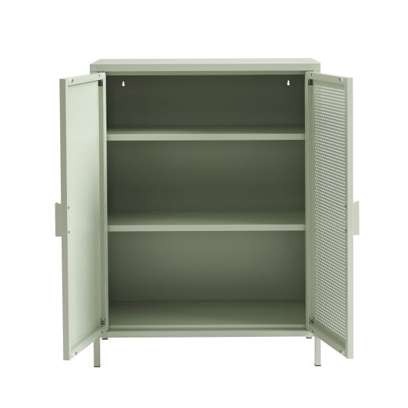 Buffet PANTONE métal vert amande h100cm