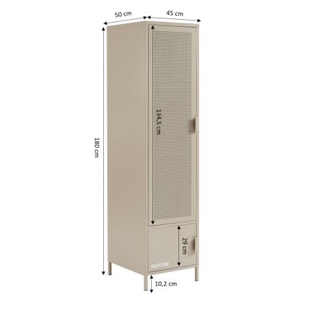 Vestiaire PANTONE métal taupe h180cm