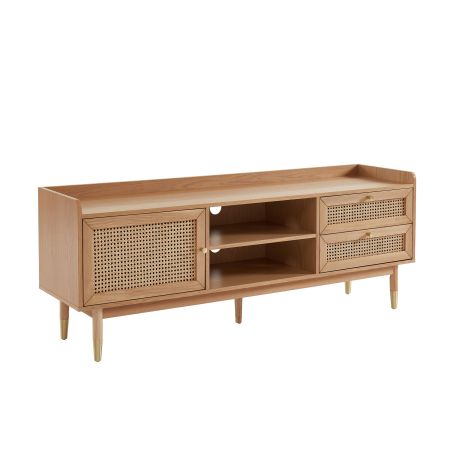 Meuble tv LEON cannage véritable