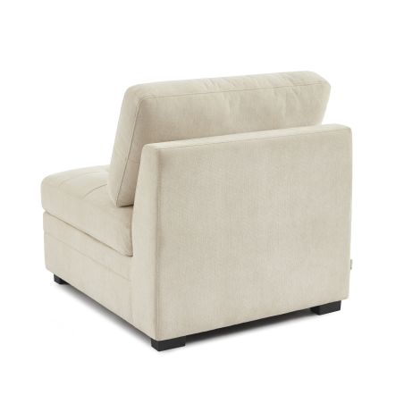 Chauffeuse BILLIE 1 place tissu chenille beige