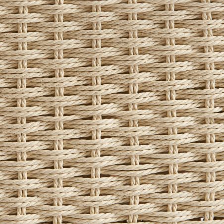 Table de chevet GINKO placage chêne couleur noyer et corde