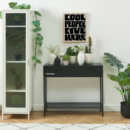 Console PANTONE métal anthracite 100cm