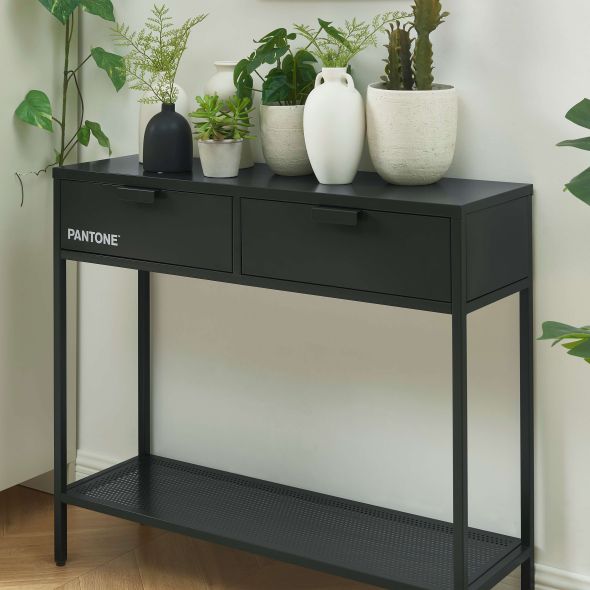 Console PANTONE métal anthracite 100cm