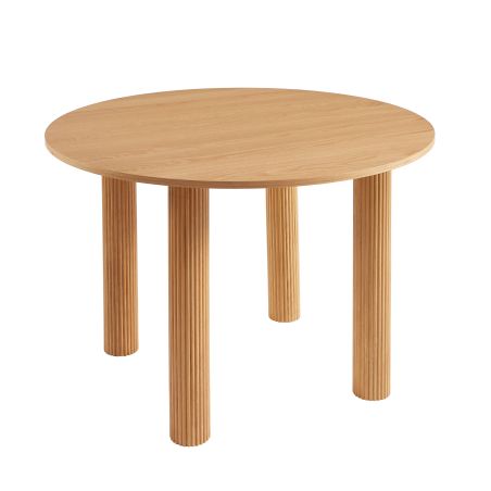 Table de séjour PENELOPE ronde placage chêne 115 cm