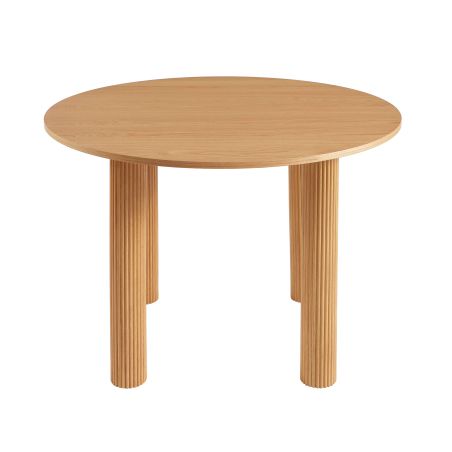Table de séjour PENELOPE ronde placage chêne 115 cm