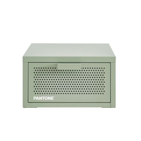 Table de chevet murale PANTONE métal vert amande 40cm