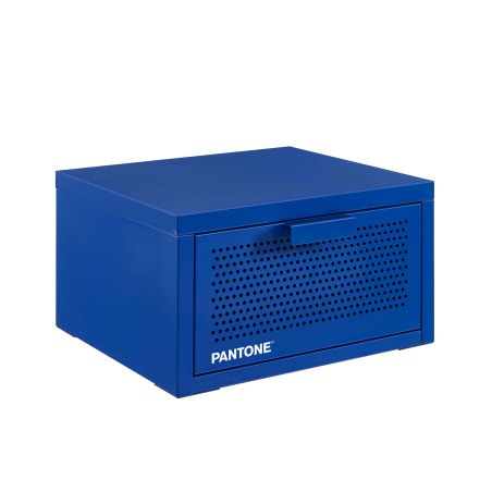 Table de chevet murale PANTONE métal bleu électrique 40cm