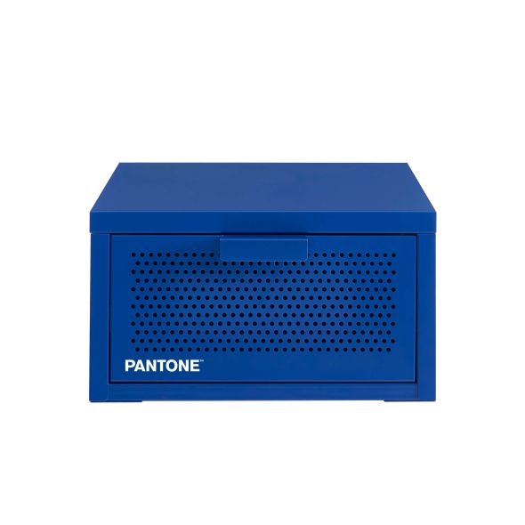 Table de chevet murale PANTONE métal bleu électrique 40cm