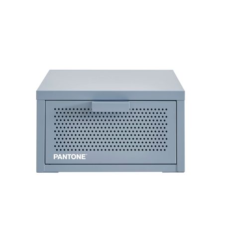 Table de chevet murale PANTONE métal gris bleu 40cm