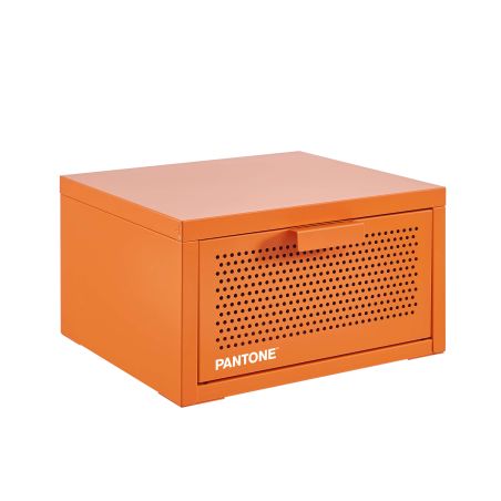 Table de chevet murale PANTONE métal orange 40cm