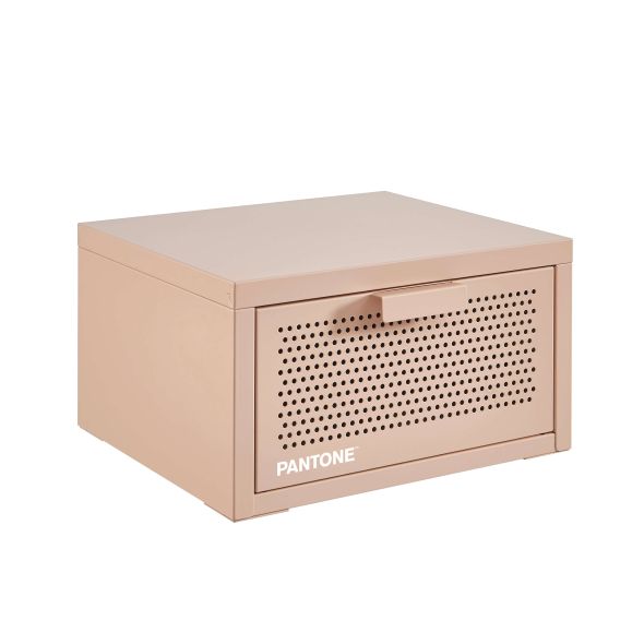 Table de chevet murale PANTONE métal rose blush 40cm