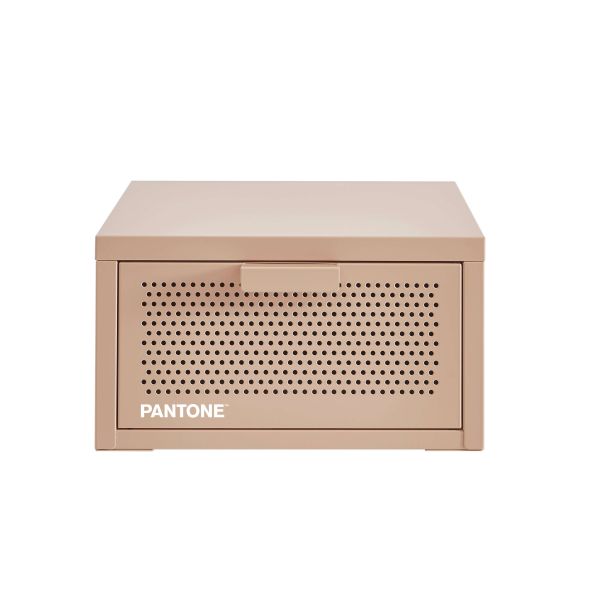 Table de chevet murale PANTONE métal rose blush 40cm