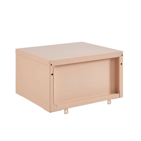 Table de chevet murale PANTONE métal rose blush 40cm