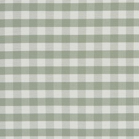 Tête de lit LOUISON tissu vichy vert et blanc 90 cm