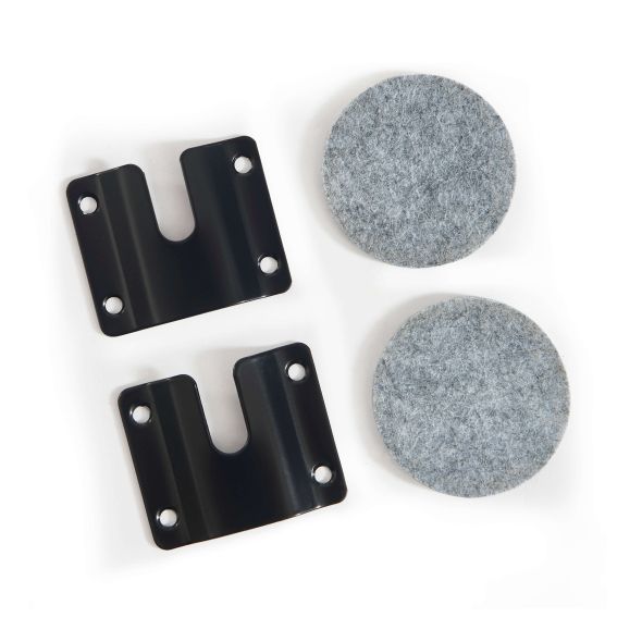 Tête de lit LOUISON tissu lin rayé blanc et beige 90 cm