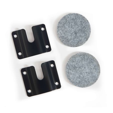 Tête de lit LOUISON tissu lin rayé blanc et beige 90 cm