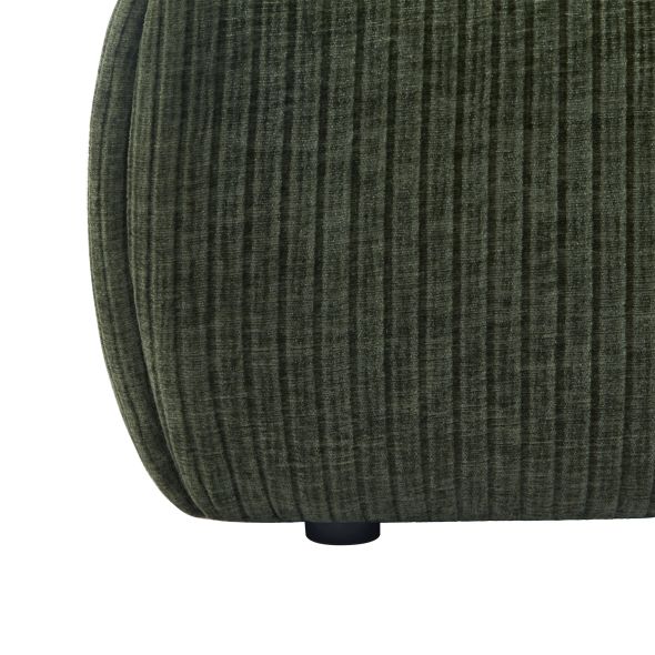 Lit coffre YOKA 160x200 velours côtelé vert sommier inclus