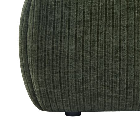 Lit coffre YOKA 160x200 velours côtelé vert sommier inclus