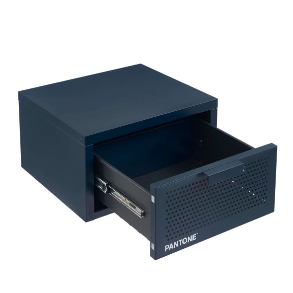 Table de chevet murale PANTONE métal beige sable 40cm