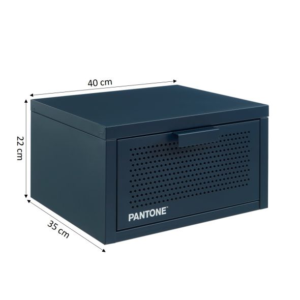 Table de chevet murale PANTONE métal beige sable 40cm