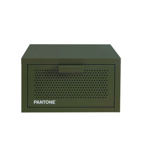 Table de chevet murale PANTONE métal vert olive 40cm