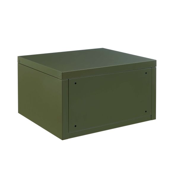 Table de chevet murale PANTONE métal vert olive 40cm