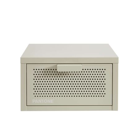 Table de chevet murale PANTONE métal beige sable 40cm