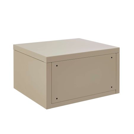 Table de chevet murale PANTONE métal taupe 40cm