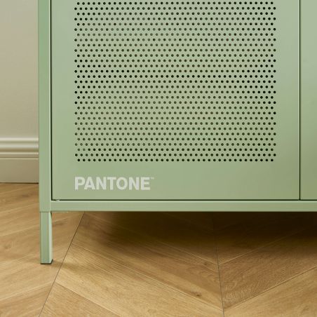 Armoire PANTONE métal vert amande 2 portes