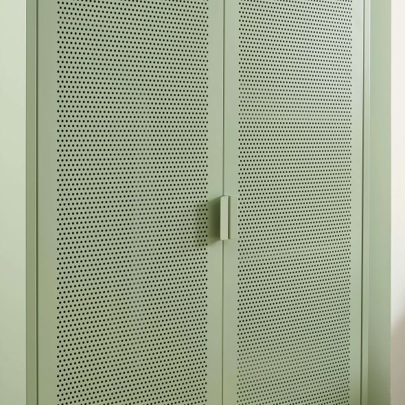 Armoire PANTONE métal vert amande 2 portes