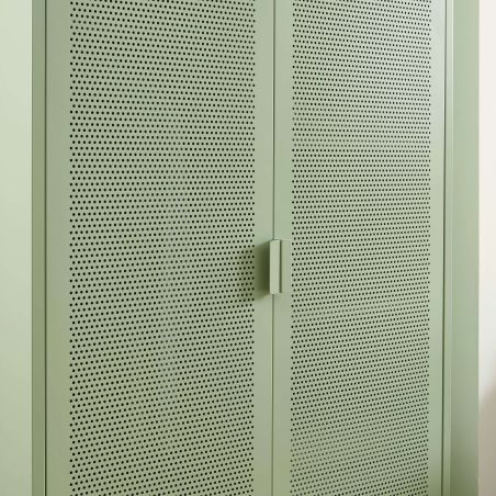 Armoire PANTONE métal vert amande 2 portes