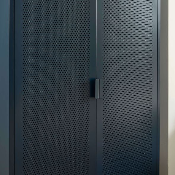 Armoire PANTONE métal bleu nuit 2 portes