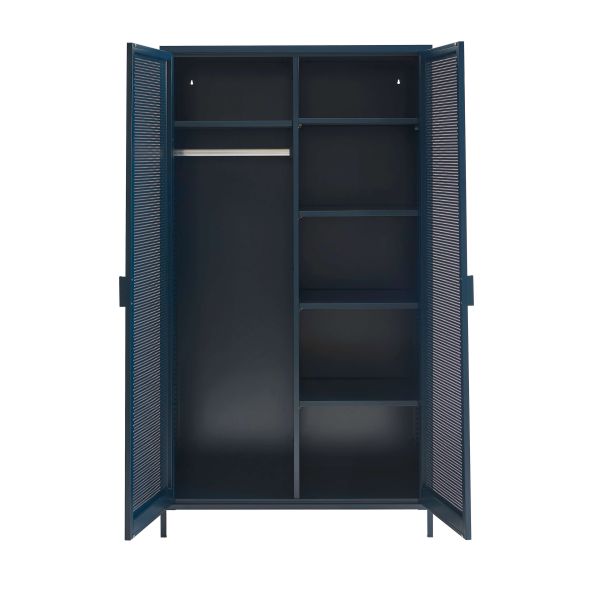 Armoire PANTONE métal bleu nuit 2 portes