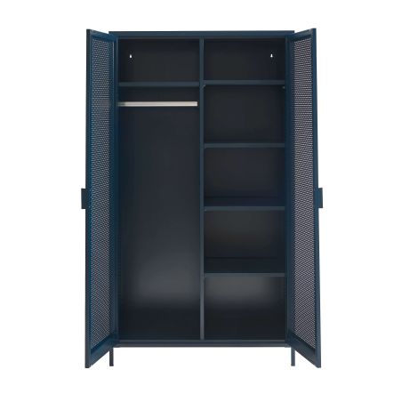 Armoire PANTONE métal bleu nuit 2 portes
