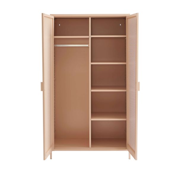 Armoire PANTONE métal rose blush 2 portes