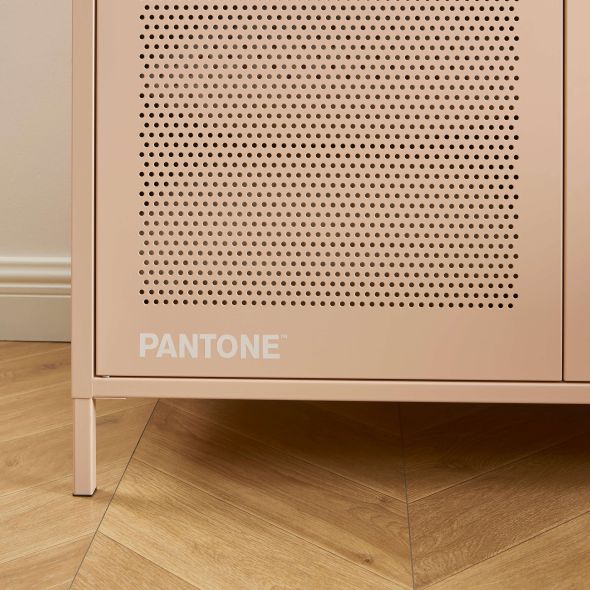 Armoire PANTONE métal rose blush 2 portes