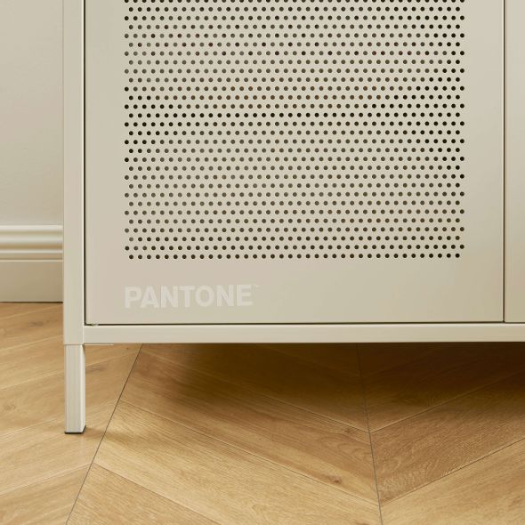 Armoire PANTONE métal beige sable 2 portes