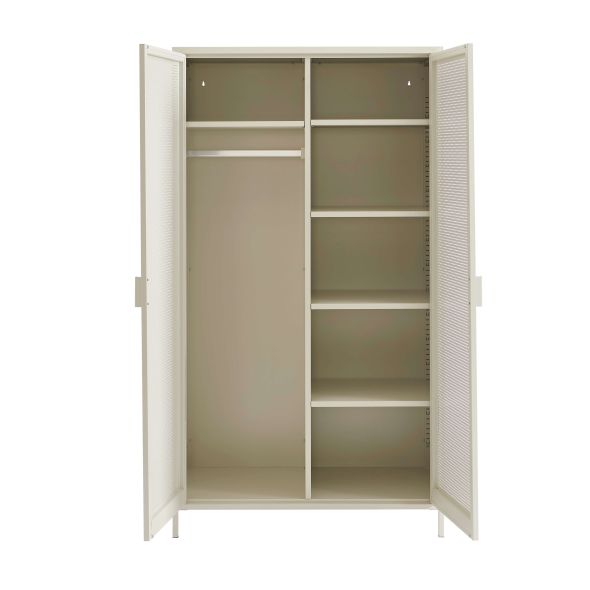 Armoire PANTONE métal beige sable 2 portes