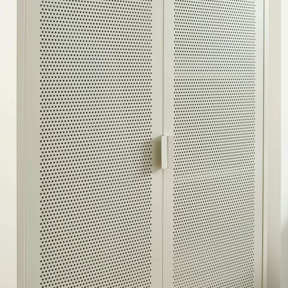 Armoire PANTONE métal beige sable 2 portes
